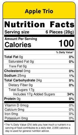 nutritional facts bunch of bananas
