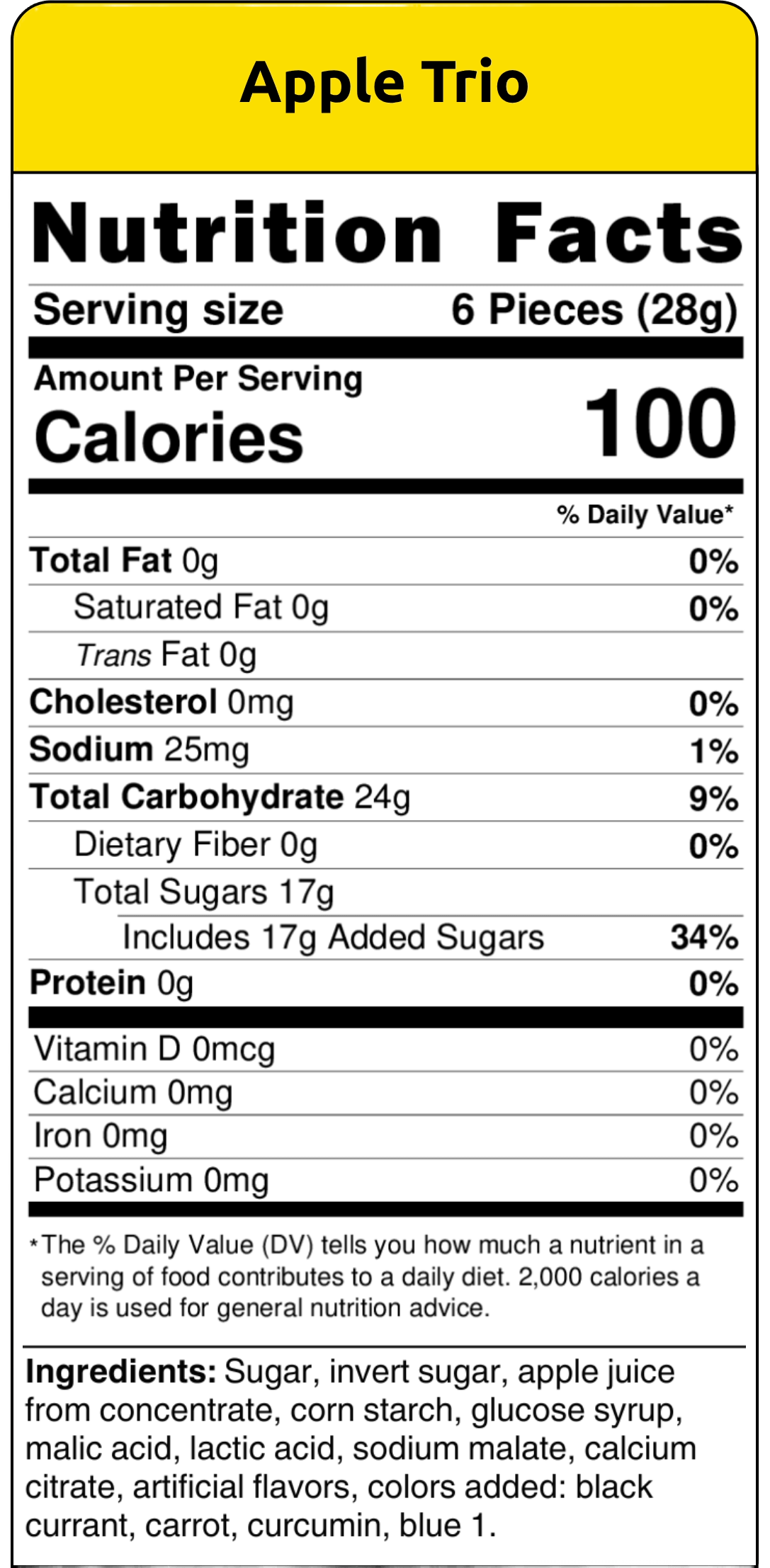 nutritional facts bunch of bananas