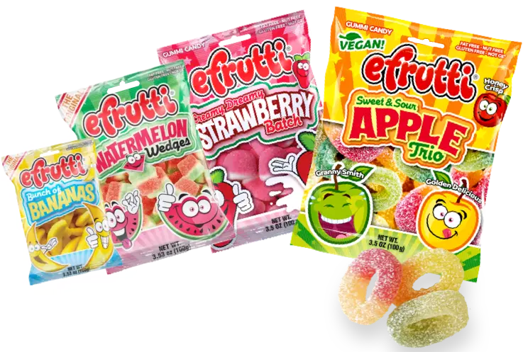 bags of watermellon, strawberry, and bananas