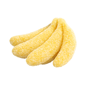 A Bunch of Banana Foam Gummies