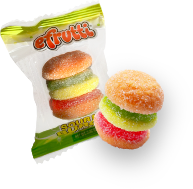 individually wrapped sour gummy