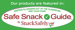 our products are featured in safe snack guide by snack safely.com